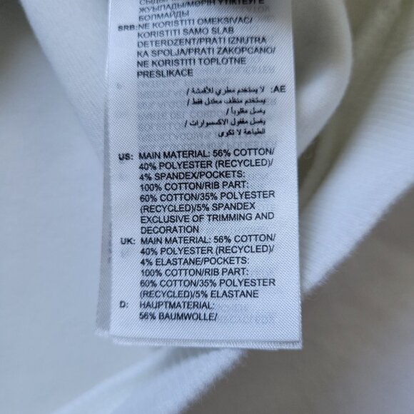 Adidas Z.N.E. AEROREADY 1/4 Zip Pullover Sweatshirt White Men’s Size Medium - Picture 4 of 13